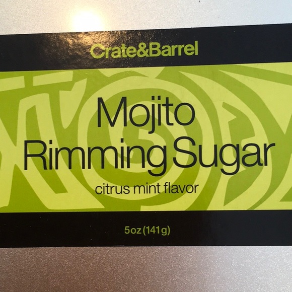 Mojito Rimming Sugar by Crate&Barrel, new in sealed tin - Picture 7 of 7